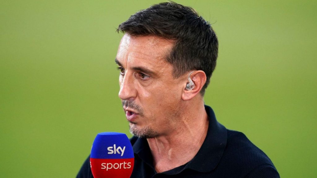 Gary Neville makes decisions about the England vs. France World Cup quarterfinal game